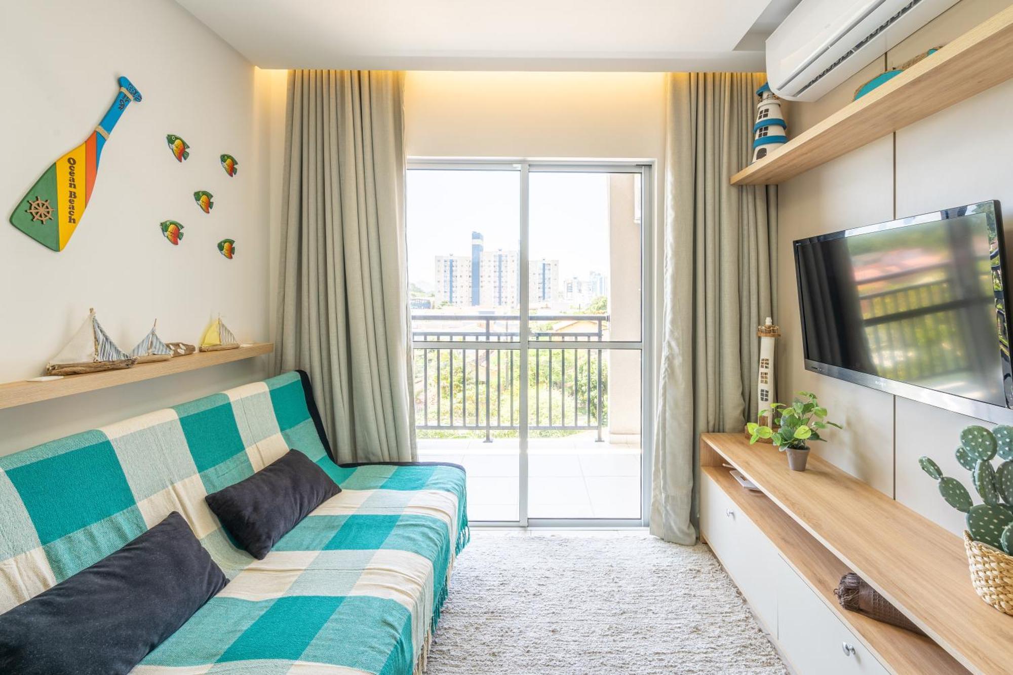 Apartamentos Em Bal Picarras 150 M Da Praia Com Sacada, Wi-Fi, Piscina, Portaria 24H, Playground E Vaga De Garagem Piçarras Quarto foto